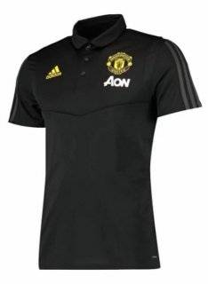 Polo Manchester United 2019 2020 Negro Jaune Polo Manchester United 2019 2020 Negro Jaune