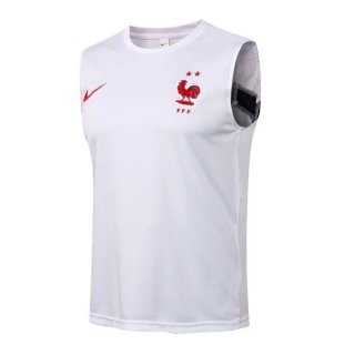 Maillot France Sans Manches 2022 Blanc Maillot France Sans Manches 2022 Blanc