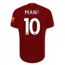 Maillot Liverpool NO.10 Mane Domicile 2019 2020 Rouge