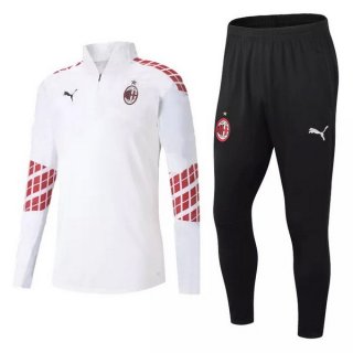 Survetement AC Milan 2020 2021 Blanc Rouge Bleu