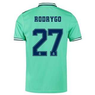 Maillot Real Madrid NO.27 Rodrygo Third 2019 2020 Vert Maillot Real Madrid NO.27 Rodrygo Third 2019 2020 Vert