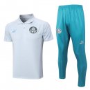 Polo Palmeiras Ensemble Complet 2023 2024 Blanc Bleu