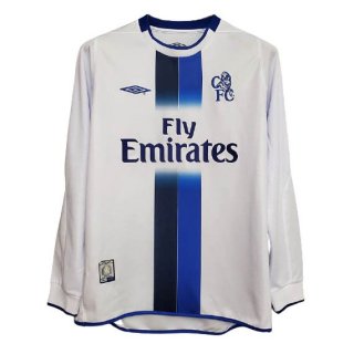 Maillot Chelsea Exterieur ML Retro 2003 2005 Blanc