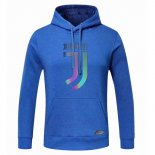 Sweat Shirt Capuche Juventus 2020 2021 Bleu Marine