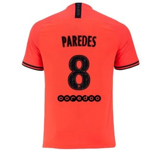 JORDAN Maillot Paris Saint Germain NO.8 Paredes Exterieur 2019 2020 Orange JORDAN Maillot Paris Saint Germain NO.8 Paredes Exterieur 2019 2020 Orange