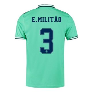 Maillot Real Madrid NO.3 E.Militão Third 2019 2020 Vert Maillot Real Madrid NO.3 E.Militão Third 2019 2020 Vert