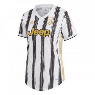 Maillot Juventus Domicile Femme 2020 2021 Noir Blanc