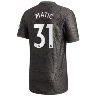 Maillot Manchester United NO.31 Matic Exterieur 2020 2021 Noir