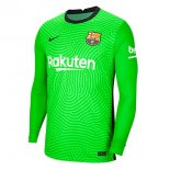 Thailande Maillot Barcelona Gardien ML 2020 2021 Vert