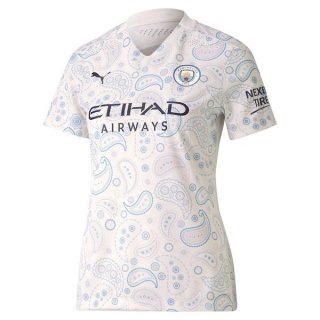 Maillot Manchester City Third Femme 2020 2021 Blanc