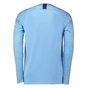 Maillot Manchester City Domicile ML 2018 2019 Bleu