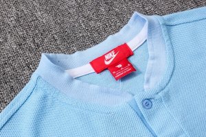 Polo Ensemble Complet Manchester City 2018 2019 Bleu Clair