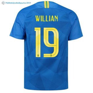 Maillot Brésil Exterieur Willian 2018 Bleu