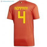 Maillot Belgica Domicile Kompany 2018 Rouge