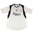 European Super Cup Maillot Liverpool Domicile Retro 2005 Blanc