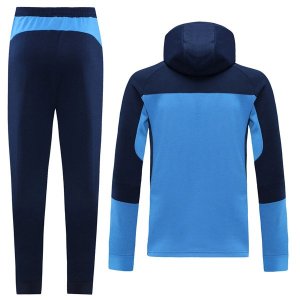 Sweat Shirt Capuche Manchester City 2021 2022 Bleu