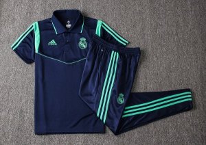 Polo Real Madrid Ensemble Complet 2019 2020 Bleu Marine