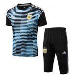 Maillot Entrainement Argentine Ensemble Complet 2018 Bleu Noir