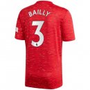 Maillot Manchester United NO.3 Bailly Domicile 2020 2021 Rouge