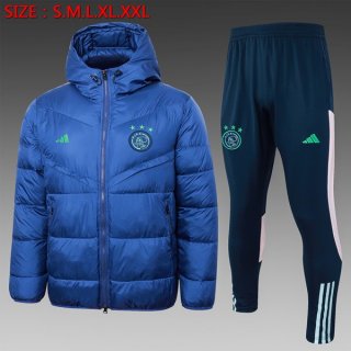 Manteau de duvet Ajax Ensemble Complet 2024 2025 Bleu Manteau de duvet Ajax Ensemble Complet 2024 2025 Bleu