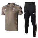 Polo Ensemble Complet Juventus 2019 2020 Marron Noir