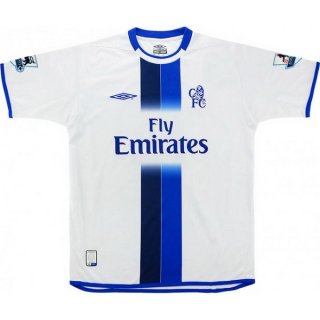 Thailande Maillot Chelsea Exterieur Retro 2003 2005 Blanc Thailande Maillot Chelsea Exterieur Retro 2003 2005 Blanc