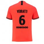 JORDAN Maillot Paris Saint Germain NO.6 Verratti Exterieur 2019 2020 Orange