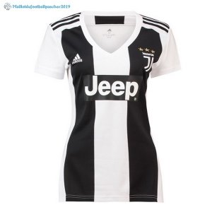 Maillot Juventus Domicile Femme 2018 2019 Noir Blanc