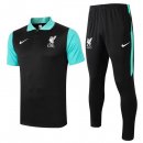 Polo Liverpool Ensemble Complet 2020 2021 Noir Vert