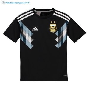 Maillot Argentine Exterieur Enfant Ensemble 2018 Noir Bleu