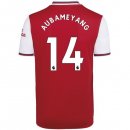 Maillot Arsenal NO.14 Aubameyang Domicile 2019 2020 Rouge