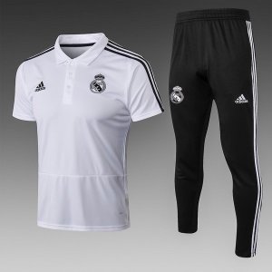 Polo Real Madrid Ensemble Complet 2018 2019 Blanc