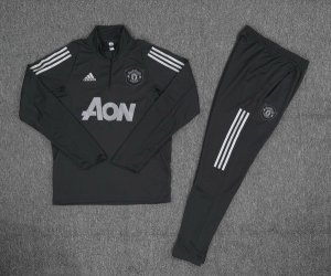 Survetement Manchester United 2019 2020 Noir Gris