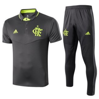 Polo Flamengo Ensemble Complet 2019 2020 Gris Vert Polo Flamengo Ensemble Complet 2019 2020 Gris Vert