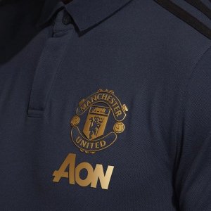 Polo Manchester United 2018 2019 Bleu