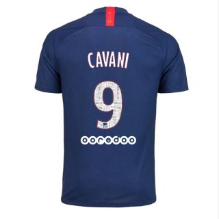 Maillot Paris Saint Germain NO.9 Cavani Domicile 2019 2020 Bleu