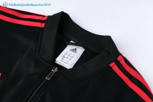 Survetement Manchester United 2018 2019 Noir Gris