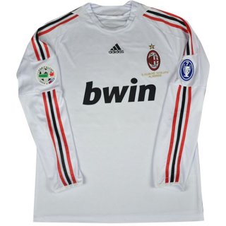 Maillot AC Milan Exterieur ML Retro 2008/09 Blanc Maillot AC Milan Exterieur ML Retro 2008/09 Blanc
