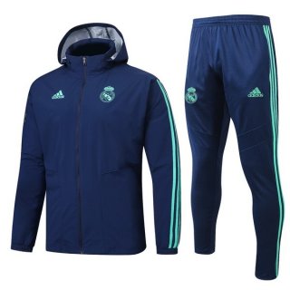 Coupe Vent Ensemble Complet Real Madrid 2019 2020 Bleu Vert Coupe Vent Ensemble Complet Real Madrid 2019 2020 Bleu Vert