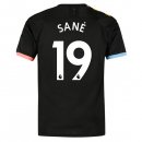 Maillot Manchester City NO.19 Sane Exterieur 2019 2020 Noir