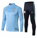 Survetement Enfant Manchester City 2018 2019 Bleu Noir