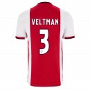 Maillot Ajax Domicile Veltman 2019 2020 Rouge