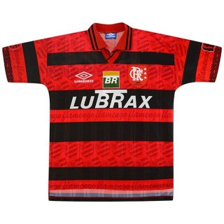 Thailande Maillot Flamengo Replica Domicile Retro 1995 1996 Rouge