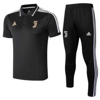 Polo Ensemble Complet Juventus 2018 2019 Noir Or