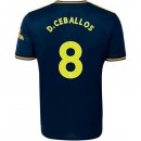 Maillot Arsenal NO.8 D.Ceballos Third 2019 2020 Bleu