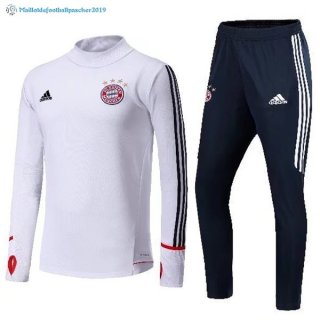 Survetement Bayern Munich 2017 2018 Blanc Bleu