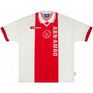 Thailande Maillot Ajax Domicile Retro 1998 1999 Rouge Blanc