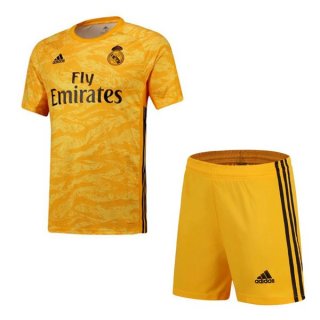 Maillot Real Madrid Domicile Enfant Gardien 2019 2020 Jaune Maillot Real Madrid Domicile Enfant Gardien 2019 2020 Jaune