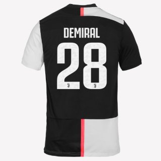 Maillot Juventus NO.28 Demiral Domicile 2019 2020 Blanc Noir Maillot Juventus NO.28 Demiral Domicile 2019 2020 Blanc Noir