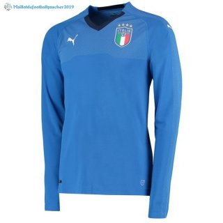 Maillot Italie Domicile Manga Larga 2018 Bleu Maillot Italie Domicile Manga Larga 2018 Bleu